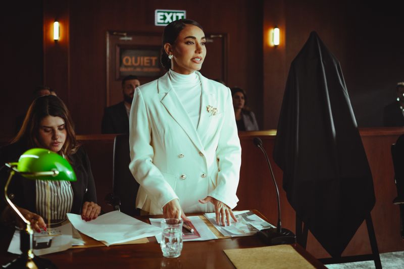 inside a courtroom